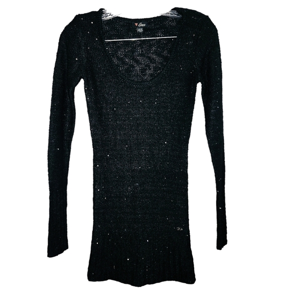 GUESS Black Sweater with Sequins X-Small - Picture 1 of 5